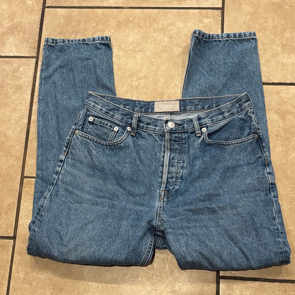 Everlane Medium Wash Cheeky Straight Jean